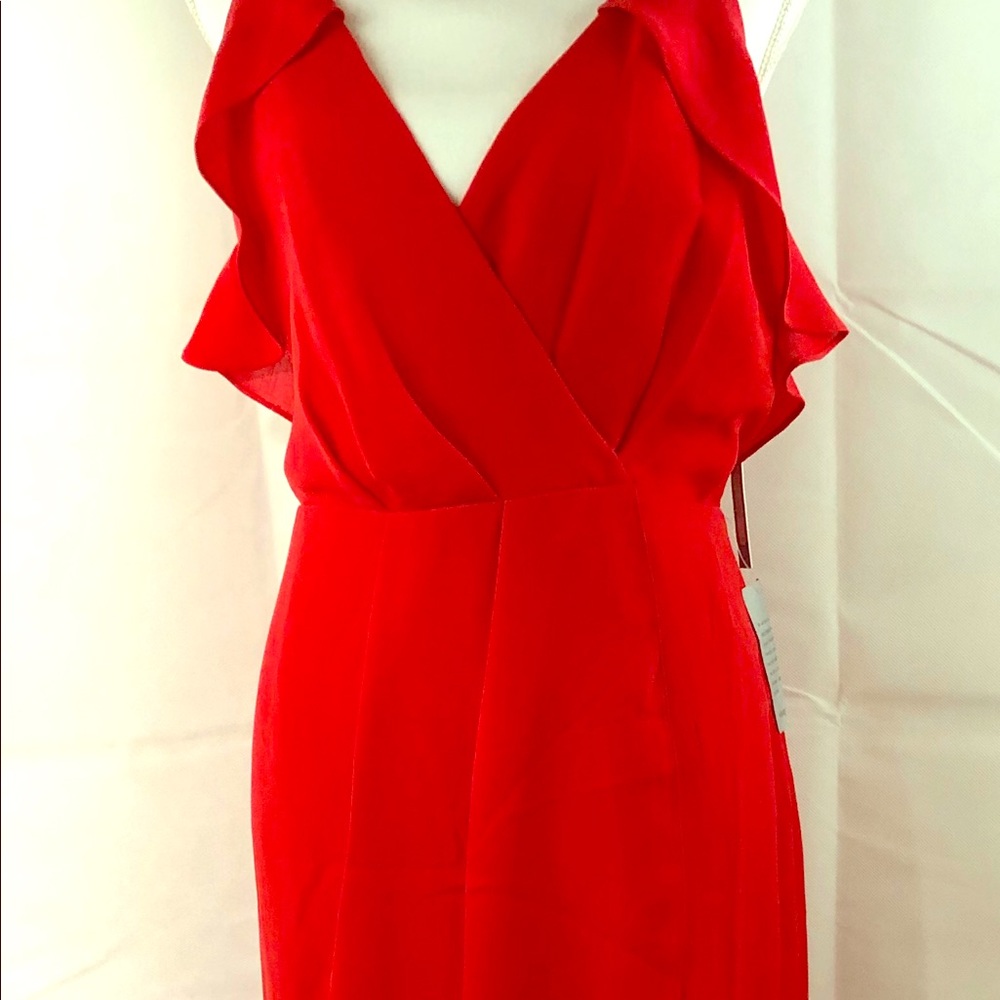Chelsea 28 Sz 14 Red Hibiscus Dress